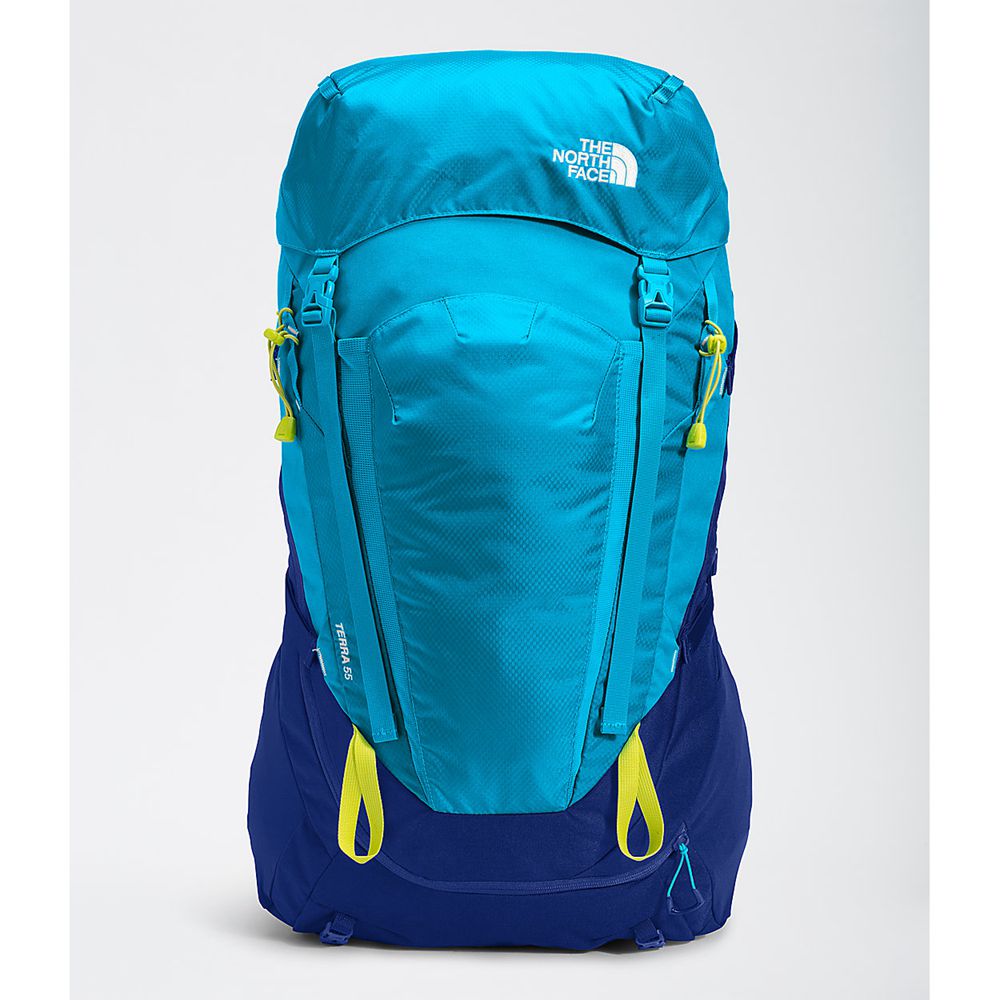 The North Face Backpacks Youth Australia - The North Face Terra 55 Blue / Green (RPD-305496)